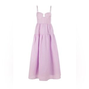 Maison Amory Windsor Maxi Dress in Lilac Rose XL